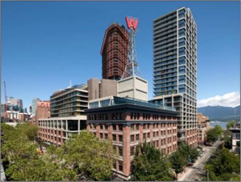 This one-million square foot multi-use project features both restored and new brick masonry. The use of brick as the primary cladding material makes a connection to the heritage character of the surrounding area.
